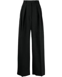 Sportmax - High-Waist-Hose Mit Weitem Bein - Lyst