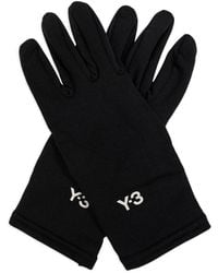 Y-3 - Handschuhe Mit Logo-Print - Lyst