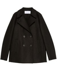 Harris Wharf London - Double-Breasted Wool Coat - Lyst