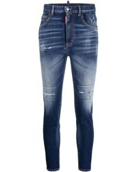 DSquared² - High-waisted Slim-cut Jeans - Lyst
