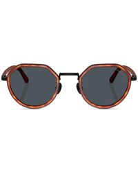 Giorgio Armani - Geometric-Frame Sunglasses - Lyst