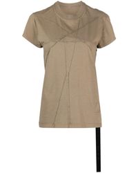 Rick Owens - T-shirt con cuciture a contrasto - Lyst