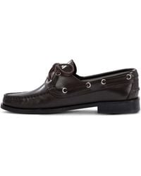 Aeyde - Harris Lace-Up Leather Boat Shoes - Lyst
