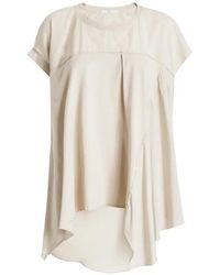 High - Nauti T-Shirt Met Gelaagd Vlak - Lyst