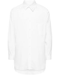 Yohji Yamamoto - Camicia Con Colletto Asimmetrico - Lyst