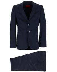 HUGO - Single-Breasted Suit - Lyst
