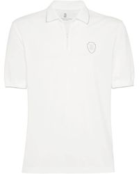 Brunello Cucinelli - Polo En Coton À Logo - Lyst