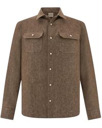 Paul & Shark - Linen Chest-Pocket Overshirt - Lyst