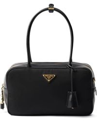 Prada - Borsa Tote Media Re-Nylon E Pelle - Lyst