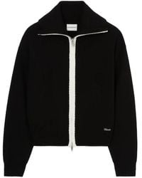 Claudie Pierlot - Zip-Neck Knitted Cardigan - Lyst