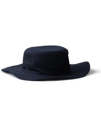 Prada - Wide-Brimmed Drill Hat - Lyst
