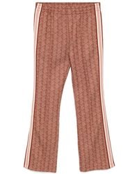 Lacoste - Flared Broek Met Monogram-Print - Lyst