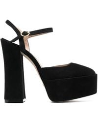 Stuart Weitzman - Escarpins En Daim À Plateforme 150 Mm - Lyst