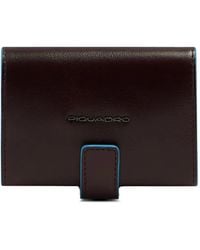 Piquadro - Square Logo-Plaque Cardholder - Lyst