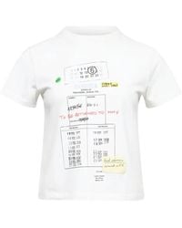 MM6 by Maison Margiela - Crew-Neck Graphic T-Shirt - Lyst