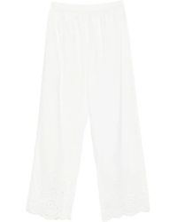 MC2 Saint Barth - Inez Scalloped-Hem Trousers - Lyst