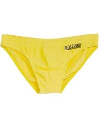 Moschino - Smiley Logo-Print Swimming Briefs - Lyst