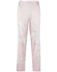 Aubade - Silk By Night Pyjamabroek Met Bloemenprint - Lyst