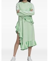 adidas Rasant Rib Long Sleeve Dress in Purple | Lyst UK