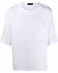 Dell'Oglio - Short-Sleeve Linen T-Shirt - Lyst