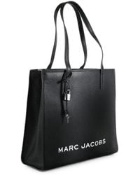 Marc Jacobs - Logo-Print Leather Tote Bag - Lyst