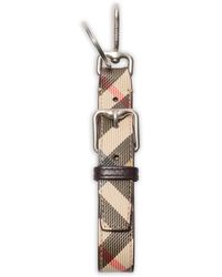 Burberry - Checkd B--Buckle Keyring - Lyst