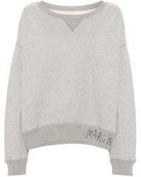 Maison Margiela - Logo-print Cotton Sweatshirt - Lyst