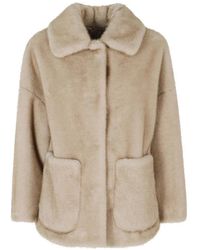 Herno - Faux-Fur Patch-Pocket Jacket - Lyst