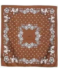 Maje - Bandana Print Silk Scarf - Lyst
