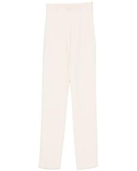 Alberta Ferretti - Stertch Viscose Blend Pants - Lyst