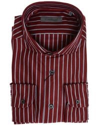 Corneliani - Striped French-Collar Shirt - Lyst