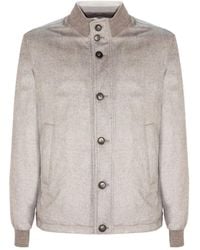 Herno - Giacca Con Bottoni E Polsini Elasticizzati - Lyst