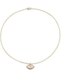 Sydney Evan - Evil Eye Opal And Diamond Necklace - Lyst