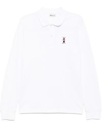 Bally - Logo Embroidery Long-Sleeves Polo Shirt - Lyst