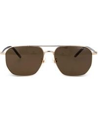 Montblanc - Mb0367Sa Pilot-Frame Sunglasses - Lyst