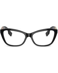 Burberry - Lunettes De Vue À Monture Papillon - Lyst