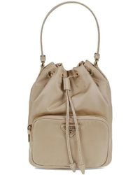 Prada - Top-handle Leather Shoulder Bag - Lyst