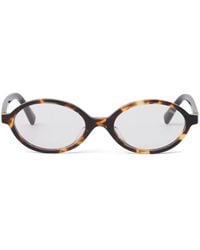 Miu Miu - Runway Logo-Plaque Sunglasses - Lyst