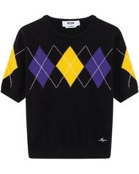 MSGM - Short-Sleeve Sweater - Lyst