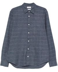 Cellar Door - Buttoned Check Shirt - Lyst