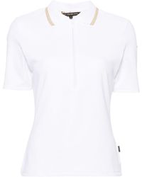 Goldbergh - Zip-up Ribbed Polo Shirt - Lyst