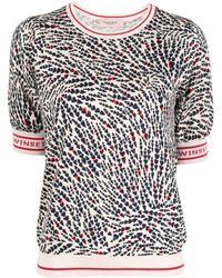 Twinset - Heart-Print Logo-Detail T-Shirt - Lyst