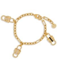 Ferragamo - Padlock Charm Bracelet - Lyst