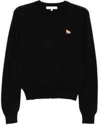Maison Kitsuné - Maglione Con Ricamo - Lyst
