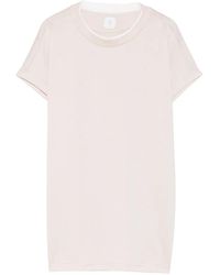 Eleventy - T-Shirt Con Polsini A Contrasto - Lyst