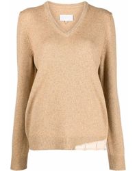 Maison Margiela - Jersey de punto con cuello en V - Lyst