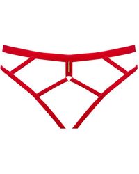 Maison Close - Fluwelen Slip - Lyst