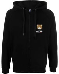 Moschino - Cotton Sweatshirt With Bear Design - Lyst