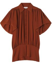 Lanvin - Top Con Maniche A Palloncino - Lyst