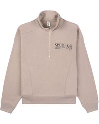 Sporty & Rich - Sr Initiative Cotton Sweatshirt - Lyst